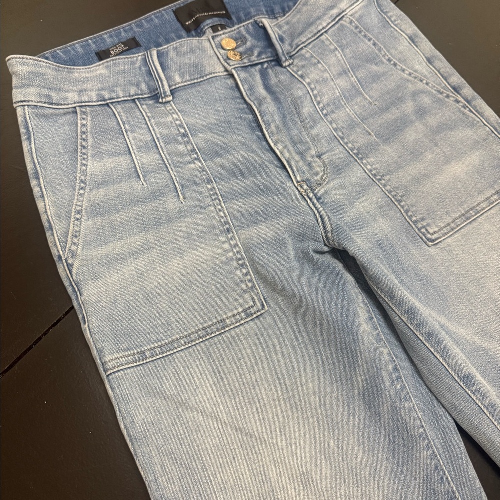 White House Black Market High Rise Light Blue Jeans
